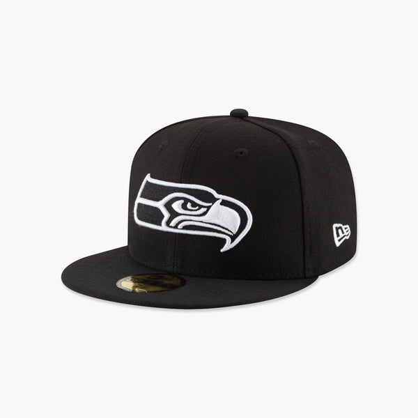 Seattle Seahawks Super Bowl LX Champions Side Patch Black/White Fitted Hat