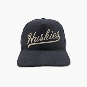 Washington Huskies Golden Age Corduroy Black Hitch Snapback