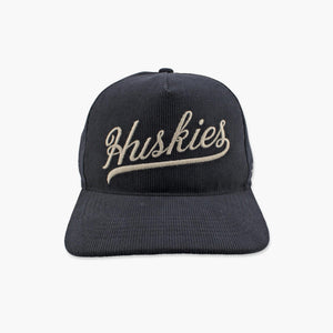 Washington Huskies Golden Age Corduroy Black Hitch Snapback