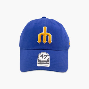 Seattle Mariners Royal Trident Clean Up Adjustable Hat