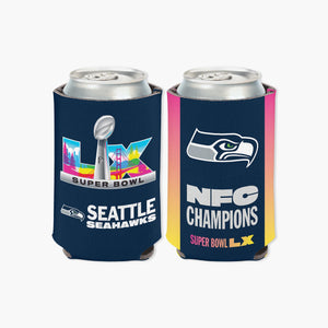 Seattle Seahawks Super Bowl LX NFC Champs Can Koozie