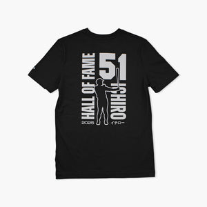 Seattle Mariners Ichiro Hall Of Fame Black T-Shirt