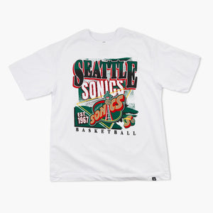 Seattle SuperSonics White Regional Heavyweight T-Shirt