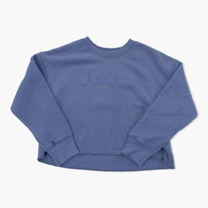 Reverse Fleece Midi Spring Navy Seattle Youth Crewneck