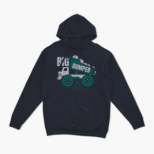 Big Dumper Truck Navy Hoodie