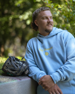 The Essential BD Powder Blue Hoodie, Big Dumper Drop 2