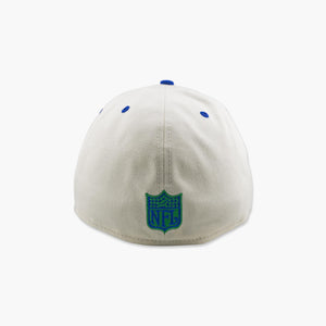 Seattle Seahawks Throwback Cream Stripe A-Frame Fitted Hat