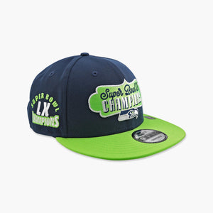 Seattle Seahawks Two-Tone Super Bowl LX Champions Badge Snapback