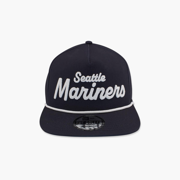 Seattle Mariners Navy Team Text "Golfer" Snapback