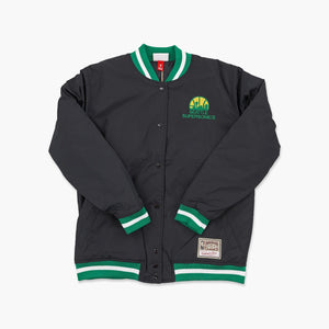 Seattle SuperSonics Black Skyline Puffer Jacket