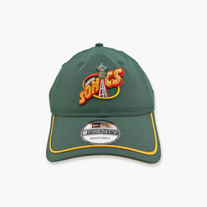 Seattle SuperSonics Evergreen Piped Nylon Adjustable Hat
