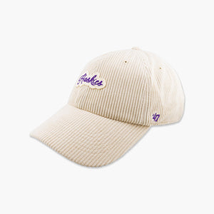 Washington Huskies Natural Corduroy Script Clean Up Adjustable Hat