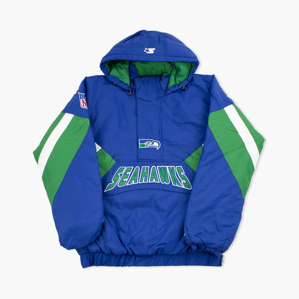 Seattle Seahawks Starter 1/2 Zip Heritage Pullover Jacket