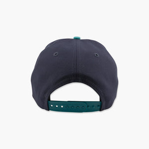 Seattle Mariners Navy & Teal Split Logo A-Frame Snapback