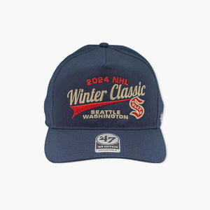 Seattle Kraken Winter Classic Classic Script Navy Snapback