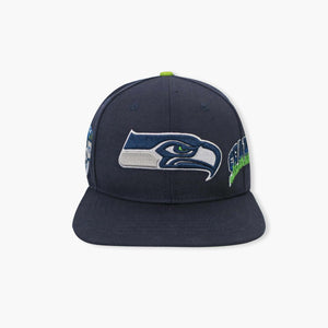 Seattle Seahawks Heritage Dual Patch Wool Snapback