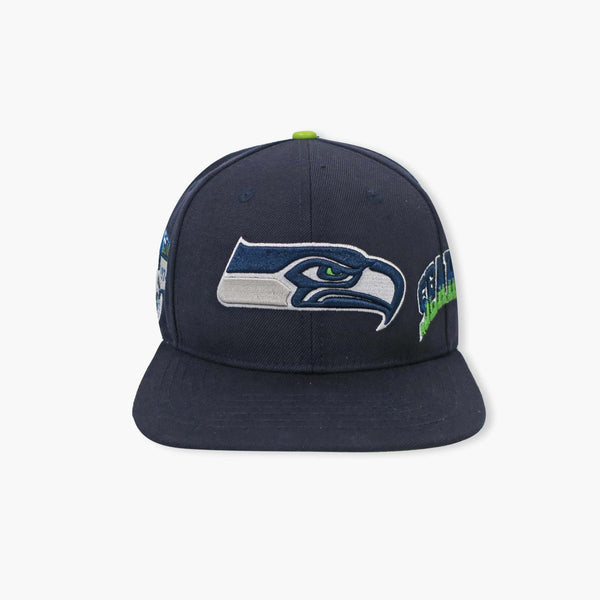 Seattle Seahawks Heritage Dual Patch Wool Snapback