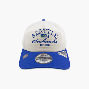 Seattle Seahawks Throwback Stacked Cream Snapback