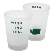 Washington Stacked Frost Shot Glass