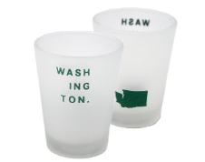 Washington Stacked Frost Shot Glass