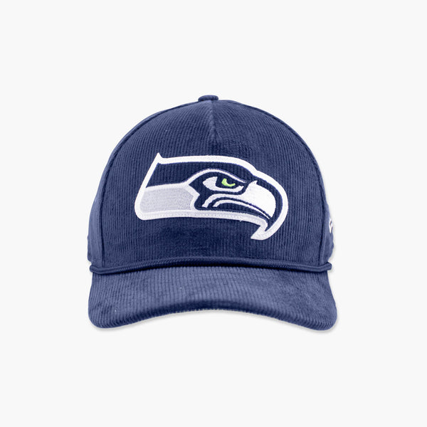 Seattle Seahawks Navy Corduroy Curved Bill Snapback