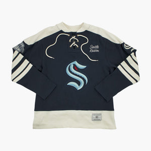 Seattle Kraken Sweep Check Eternal Lacer Crewneck