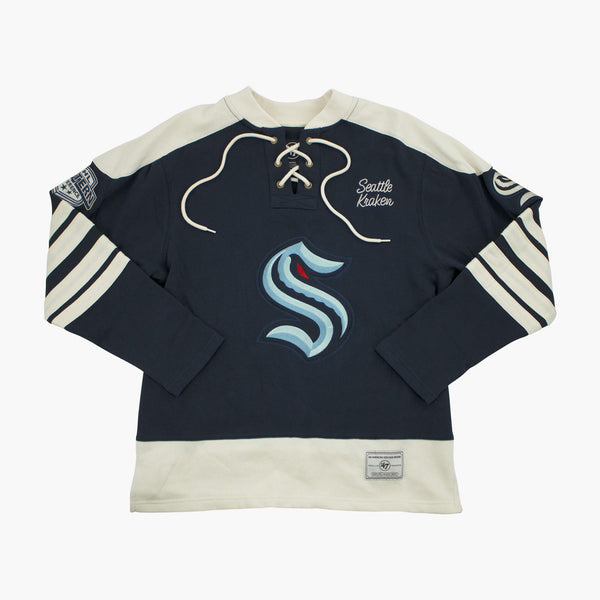 Seattle Kraken Sweep Check Eternal Lacer Crewneck