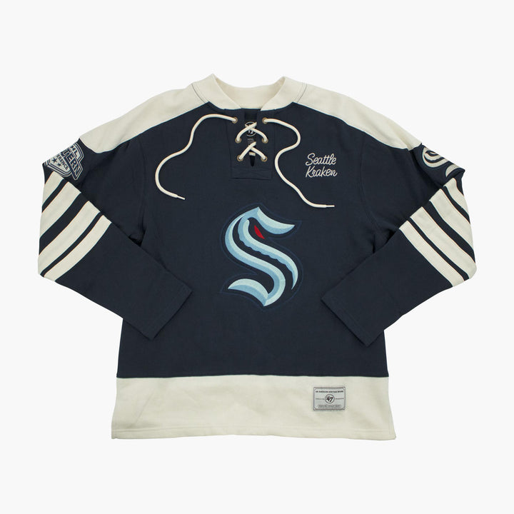 Seattle Kraken Sweep Check Eternal Lacer Crewneck