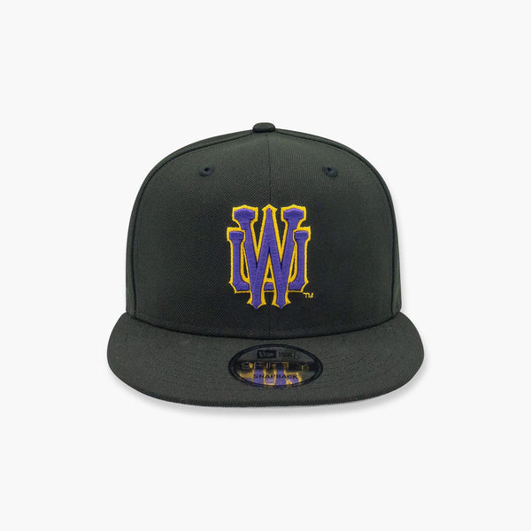 Washington Huskies Vintage Interlock Black Snapback