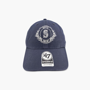 Seattle Mariners Vintage Navy Laurel Women's Clean Up Adjustable Hat