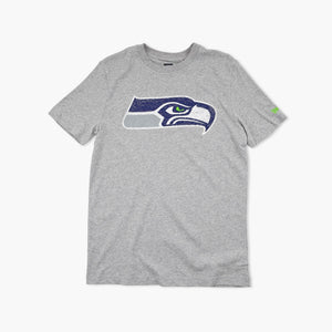Seattle Seahawks Heather Grey Primary Logo T-Shirt