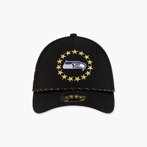 Seattle Seahawks New Era Super Bowl LX 39THIRTY M-Crown Rope Flex Hat - Black