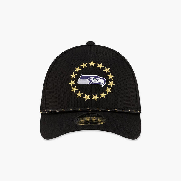 Seattle Seahawks New Era Super Bowl LX 39THIRTY M-Crown Rope Flex Hat - Black