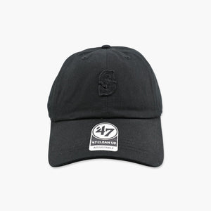 Seattle Mariners Blackout Contemporary Clean Up Adjustable Hat