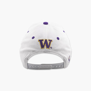 Washington Huskies White Bar Snapback