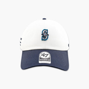 Seattle Mariners Navy/Sandstone Contemporary Clean Up Adjustable Hat