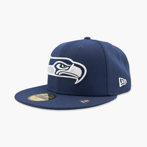 Seattle Seahawks Navy Primary Logo Fitted Hat
