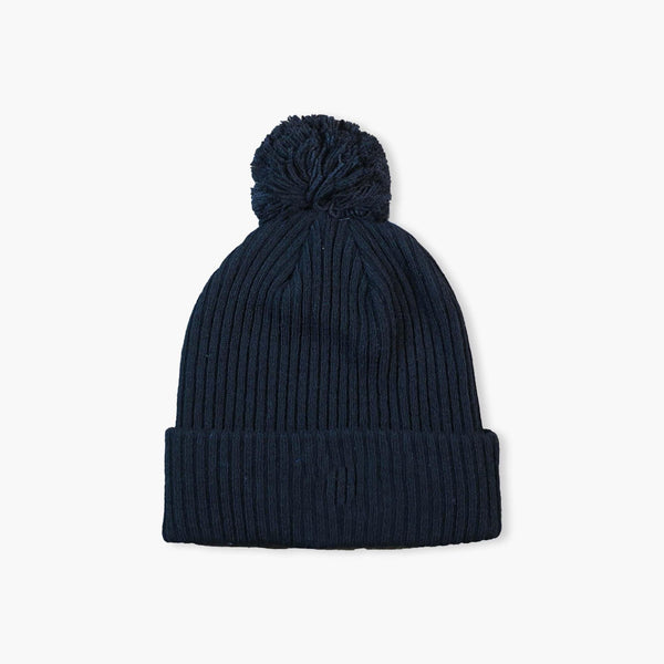 Seattle Kraken Black Primary Logo Cuff Pom Beanie