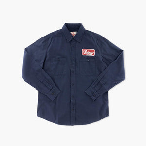 Rainier Beer Daily Grind Long Sleeve Button Up Shirt