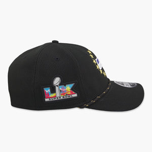 Seattle Seahawks New Era Super Bowl LX 39THIRTY M-Crown Rope FlexFit Hat - Black