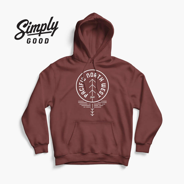 PNW Reflection Maroon Hoodie