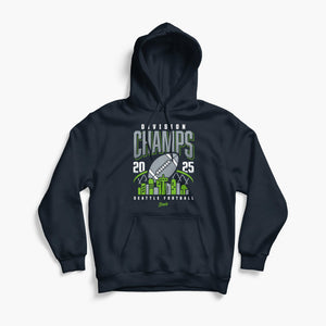 Northwest Royalty 2025 Division Champs Seattle Football Navy Hoodie