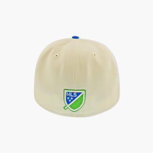 Seattle Sounders Cream Fitted Hat