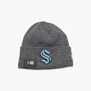 Seattle Kraken Charcoal Marled Cuff Beanie