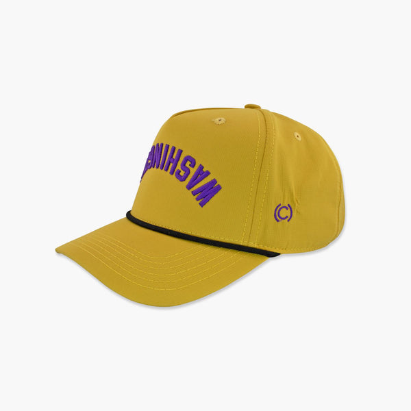 Washington Dijon Purple Upside Down Embroidered Snapback Hat