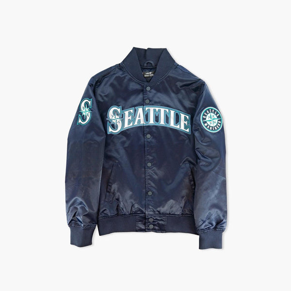 Seattle Mariners Classic Navy Satin Jacket