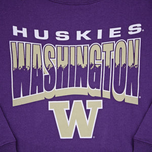 Washington Huskies Brush By Youth Crewneck