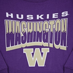 Washington Huskies Brush By Youth Crewneck
