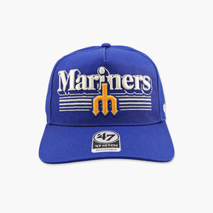 Seattle Mariners Cooperstown Royal Script Fade Hitch Snapback