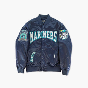 Seattle Mariners Crest Satin Jacket